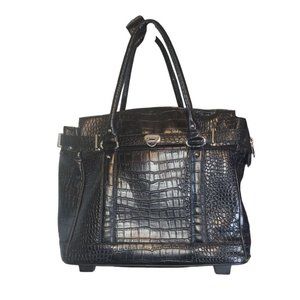 JKM & Company Black Rolling Laptop Bag Briefcase Travel Bag